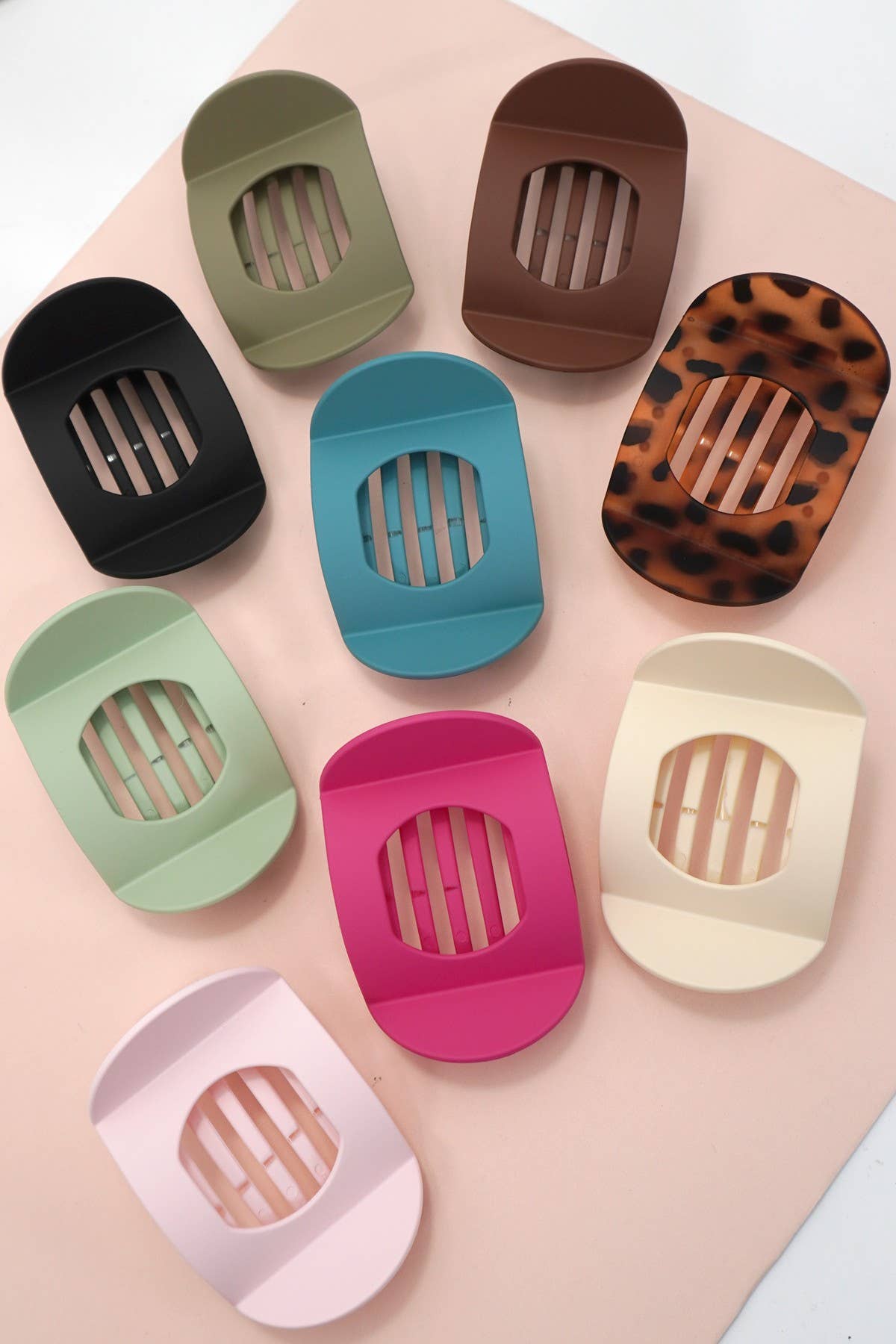 Hair Clips Large Lay Flat Claw Clips For Secure All Day Styling And Comfort