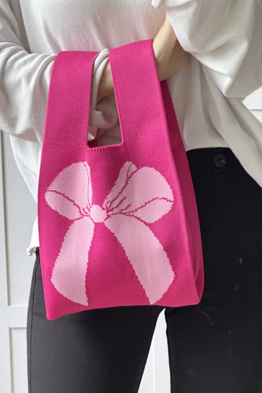 Tote Bag – Bow Ribbon Knitted Knot Texture, Lightweight - The Sensory