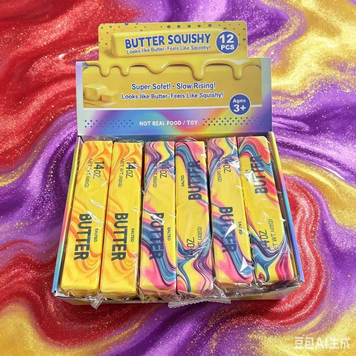Jumbo Tie-Dye Butter Squishy - The Sensory