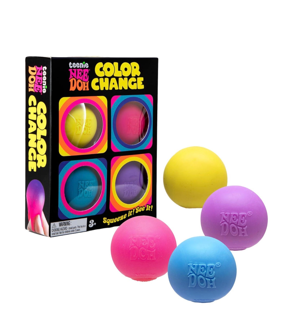Teenie NeeDoh Color Change 4pk | Authentic