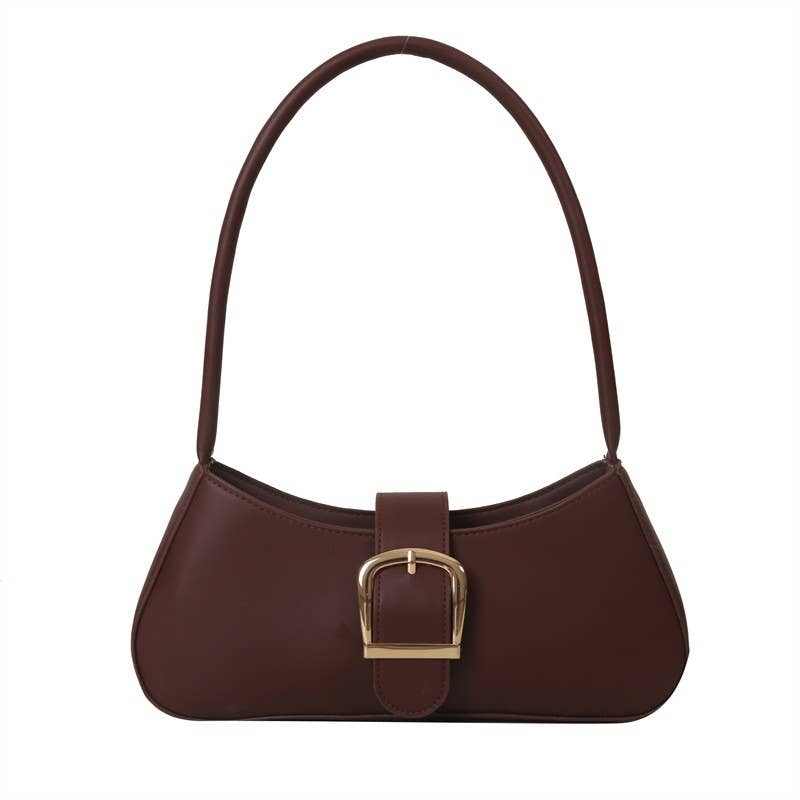 Shoulder Bag With Crossbody Strap Faux Leather Purse Modest Fashion - The Sensory