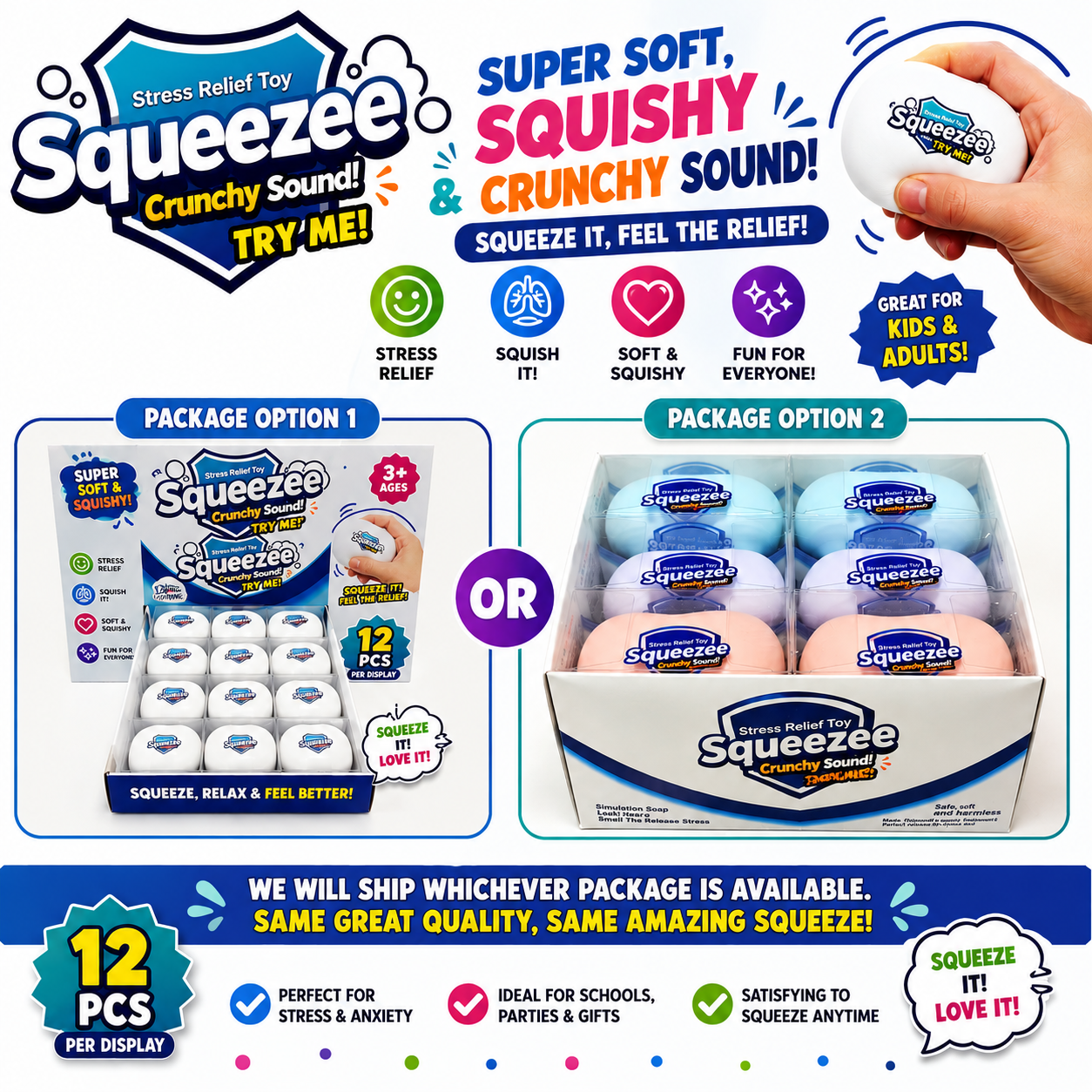 Soap Squeeze ASMR Crunch Squishy Stress Toy