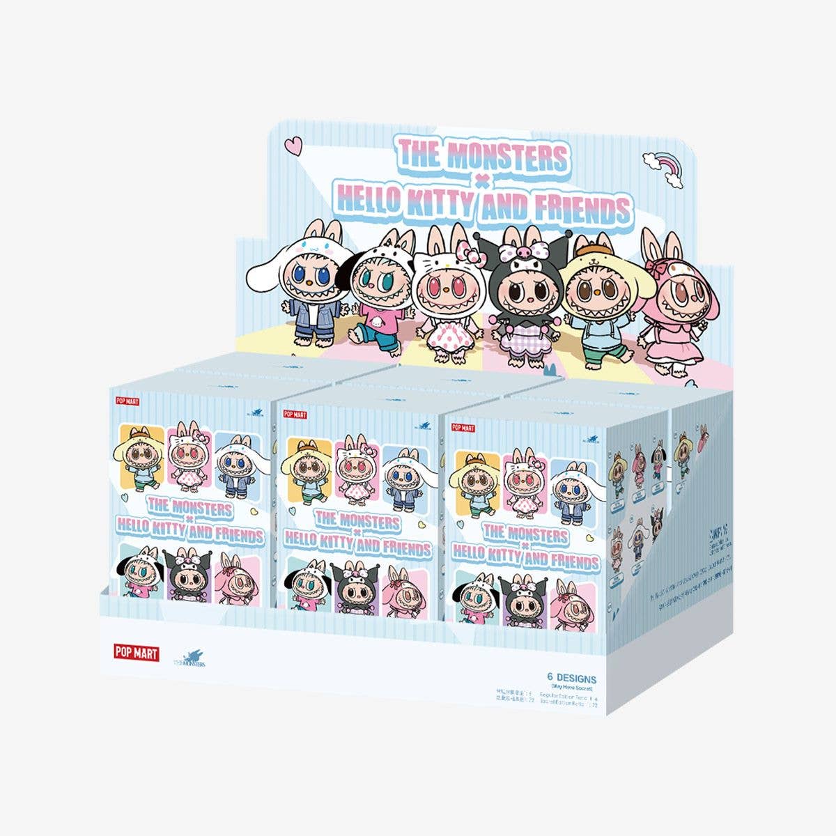 Labubu | THE MONSTERS × Hello Kitty and Friends Series-Vinyl Plush Pendant Blind Box | Authentic | Pop Mart - The Sensory
