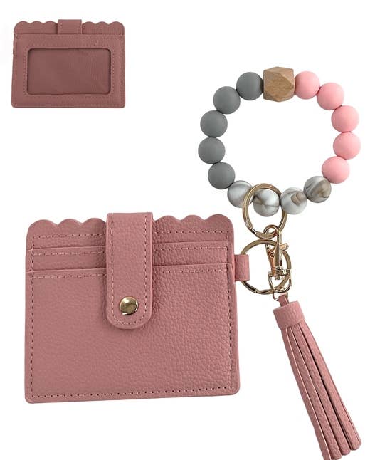 Wristlet ID Holder With Tassel | Beaded Wristlet - The Sensory