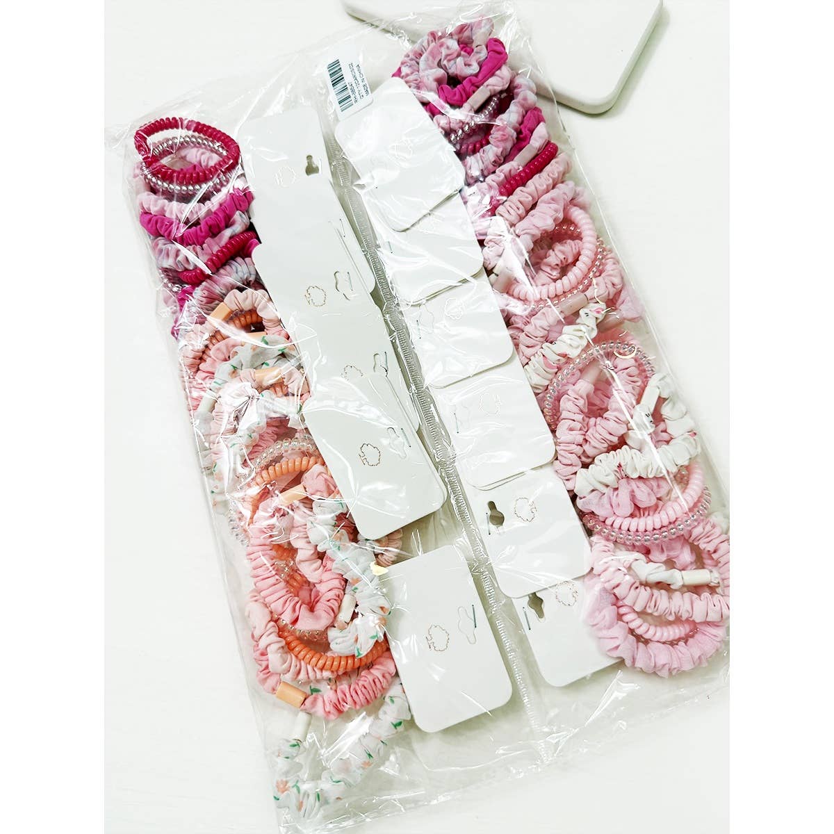 Hair Ties Pink Tone Multi Design Mixed Patterns - The Sensory