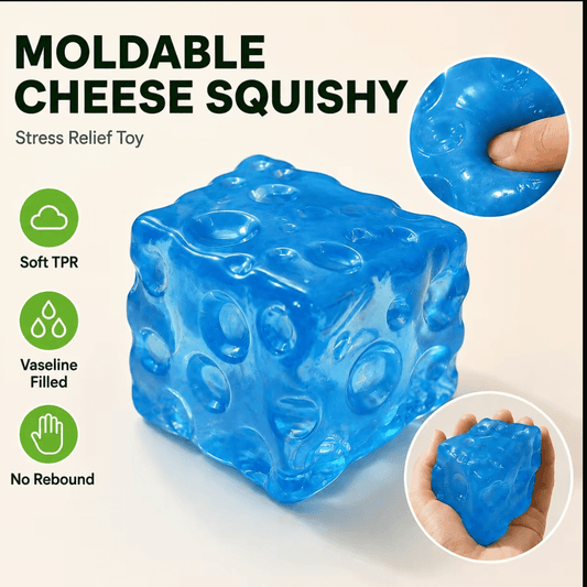 Clear Blue Vaseline Cheese Squishy - The Sensory