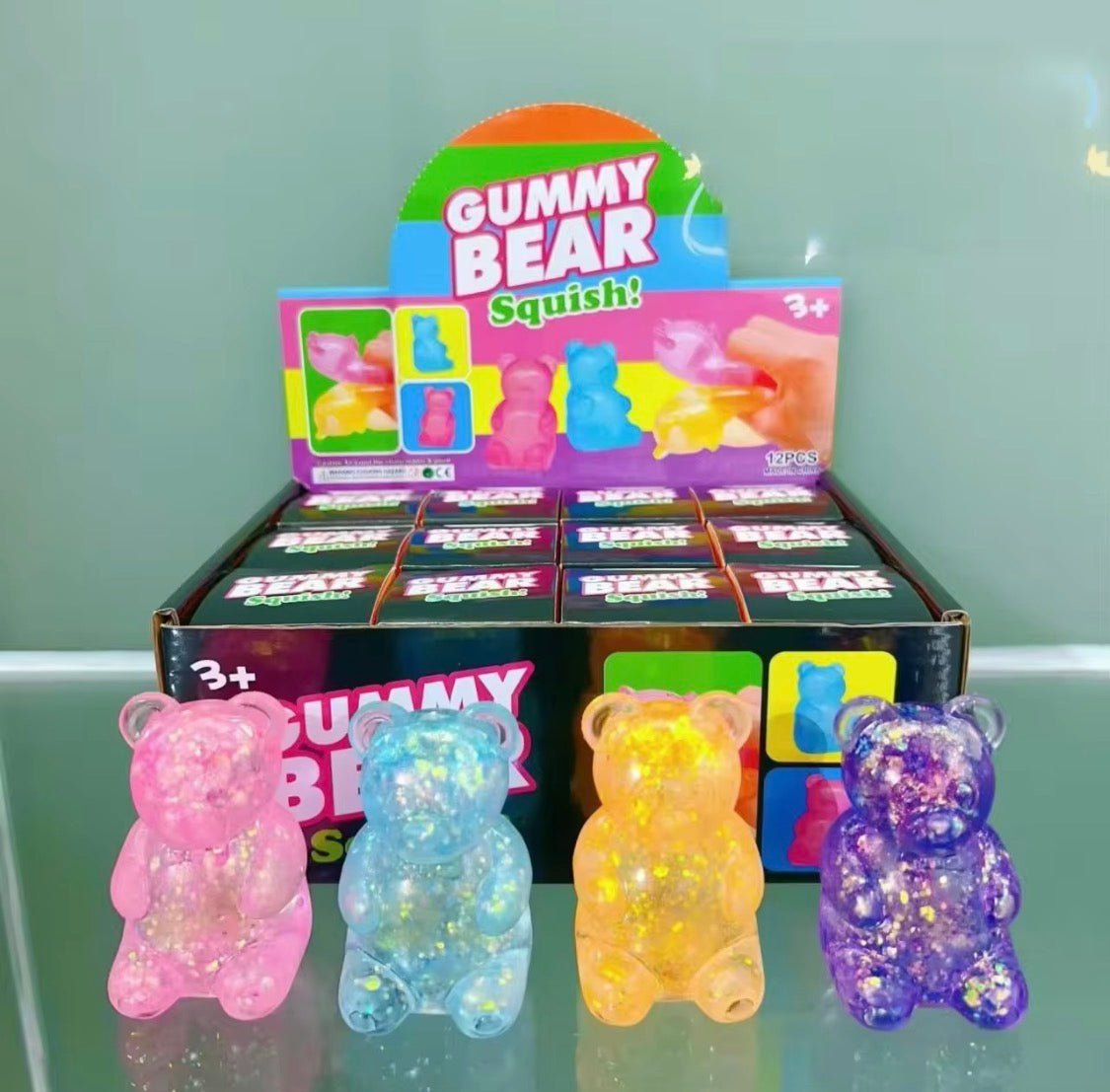 Gummy bear squishy, close-up view