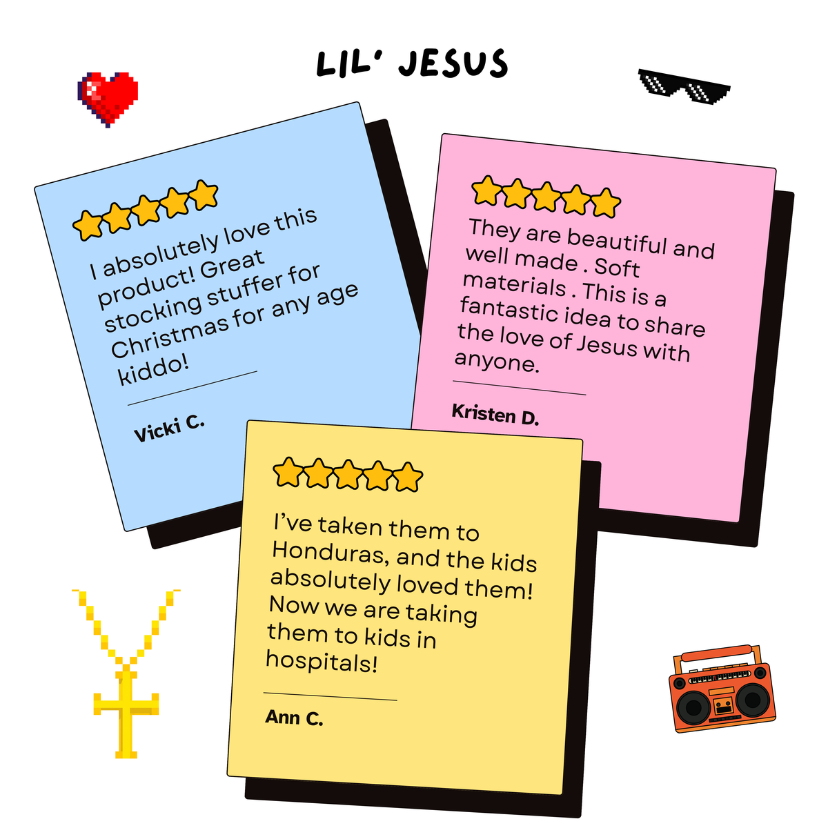 Lil' Jesus — Plush cutie. "We all need a little Jesus"