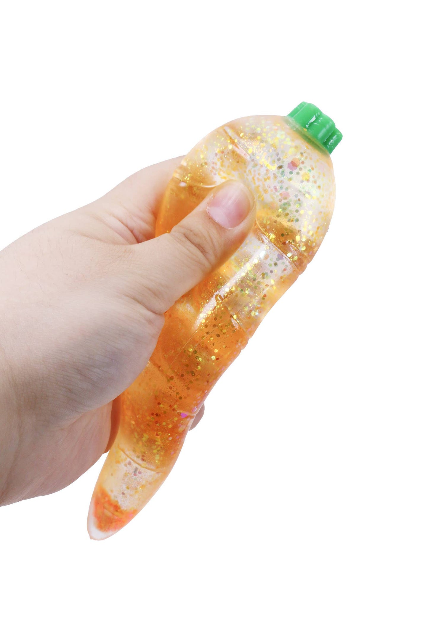 Carrot Glittery Maltose Squishy