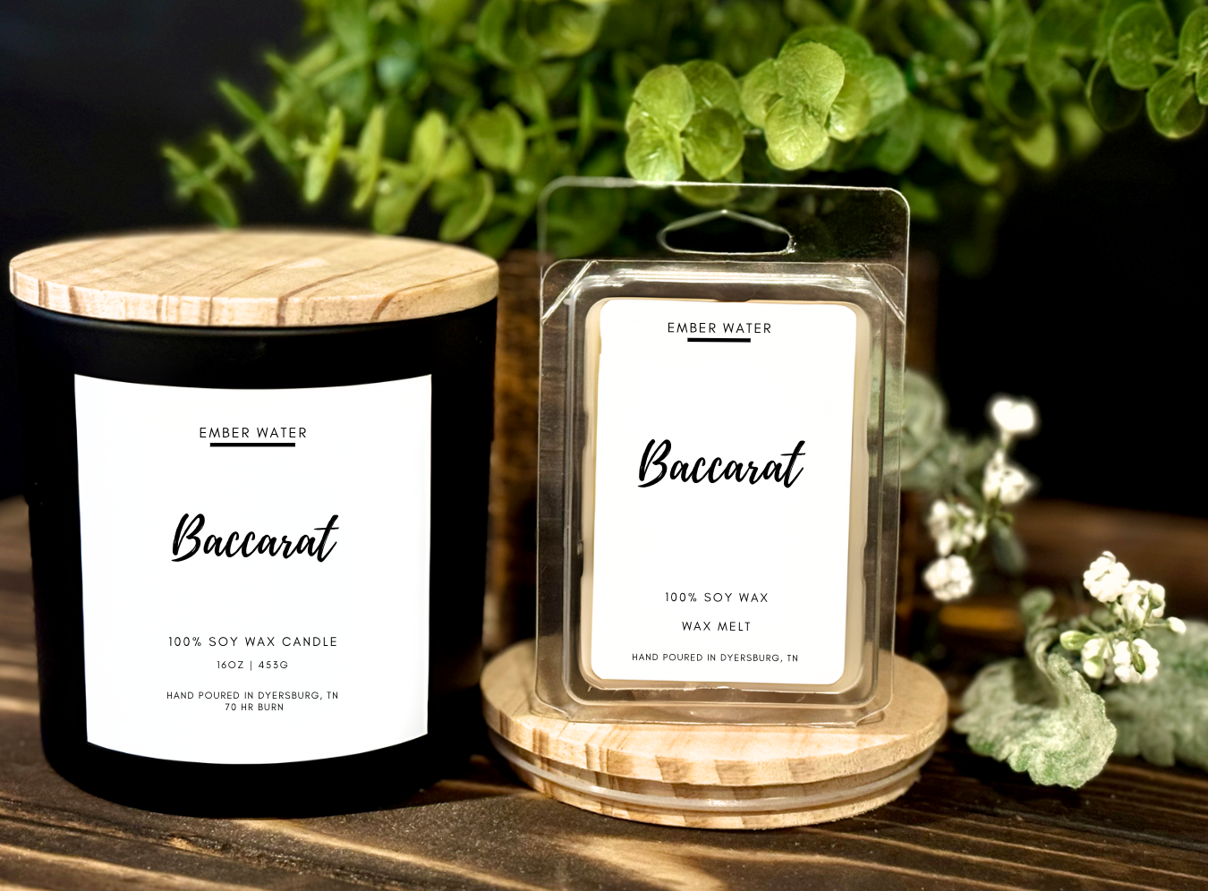 Soy Candle The Sensory Baccarat – Jasmine Saffron Cedarwood Faith-Based Gift