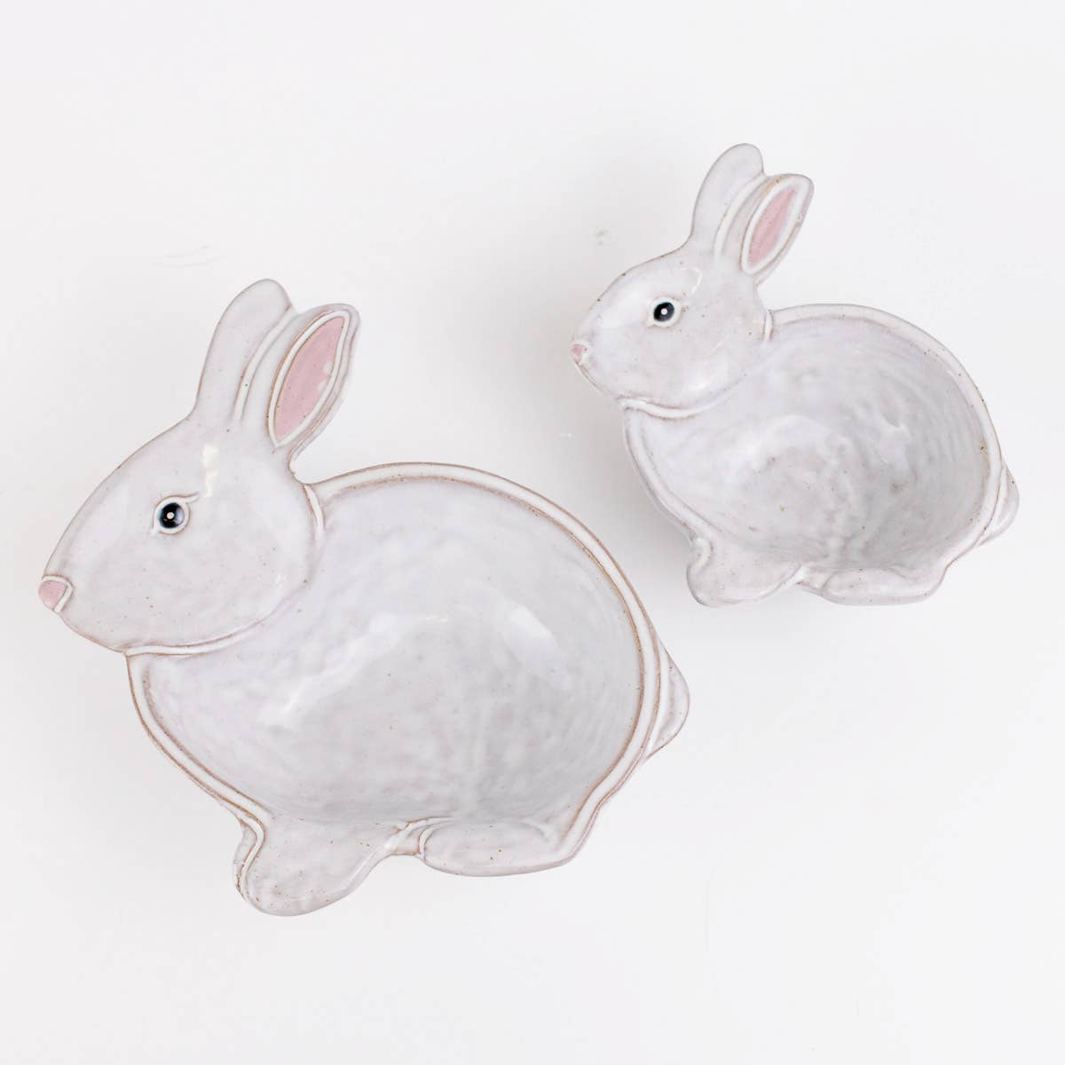 Nesting Dishes – Call Me Bunny, White And Light Pink Gift — The Sensory
