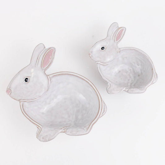 Nesting Dishes – Call Me Bunny, White And Light Pink Gift — The Sensory