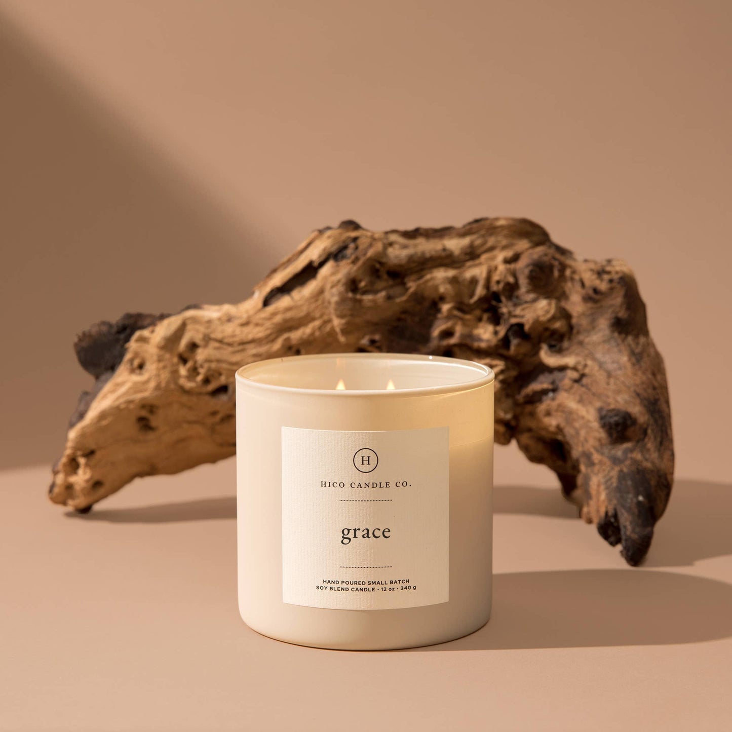Candle Grace Floral Hemp Scent 14 Oz Hand Poured Soy Wax Wicks Gifts For Her