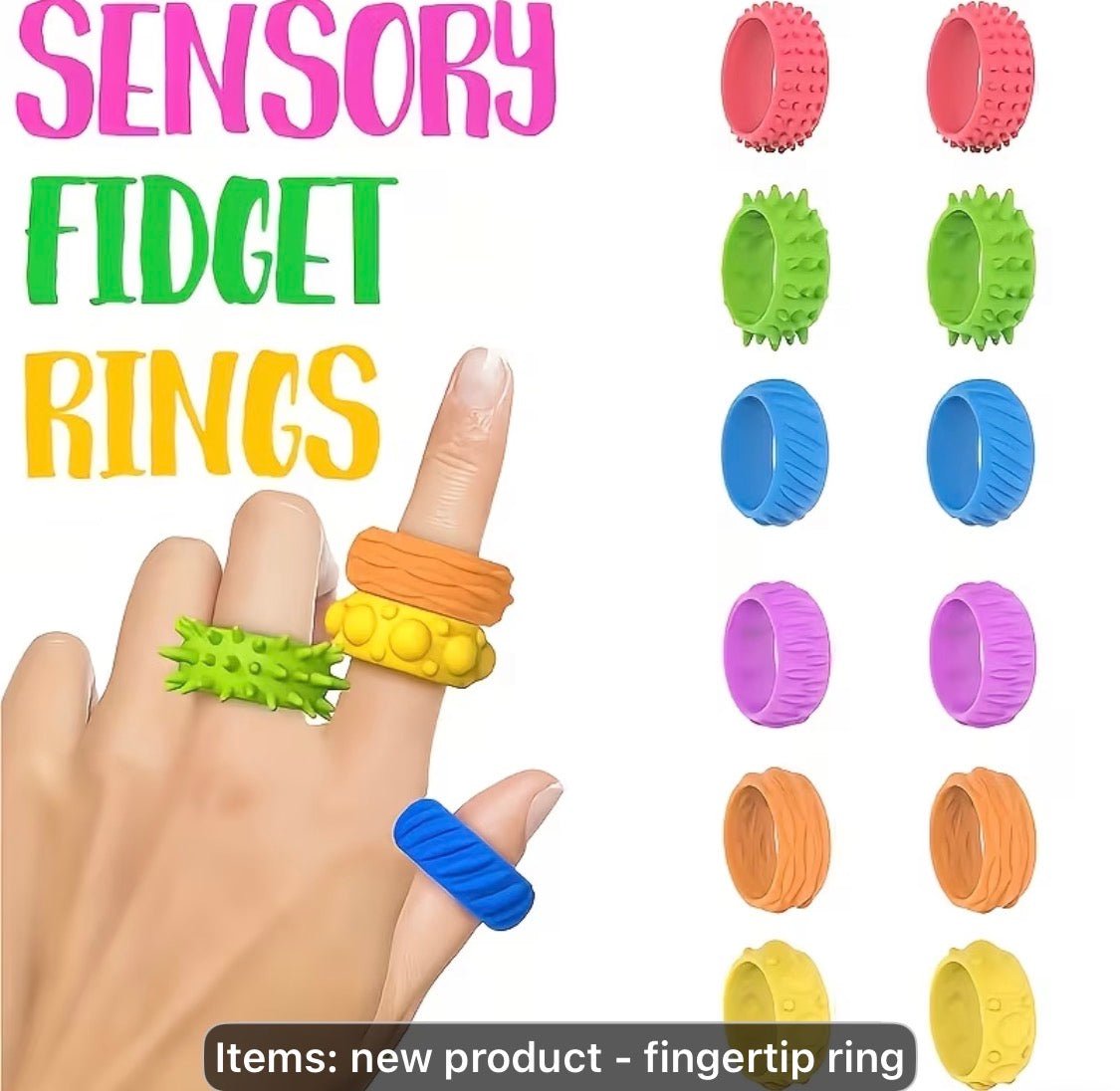 Ring Fidget | Colorful - The Sensory