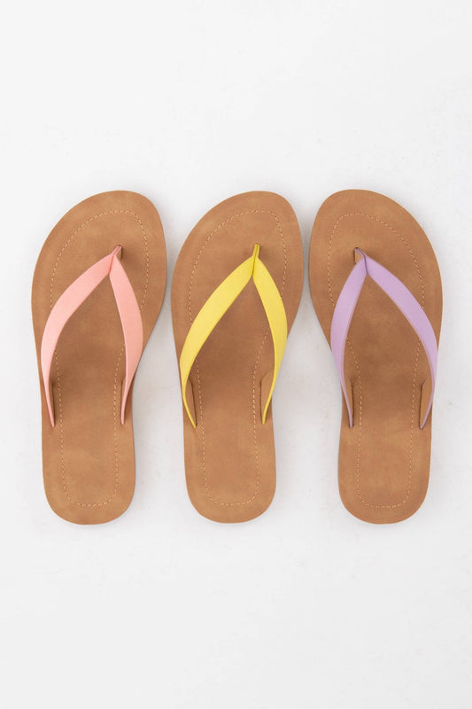 Thong Slide Sandal With Comfortable Sole | Nubuck Leather - The Sensory