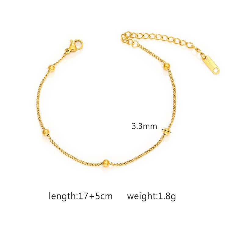 Shine Keeper Bracelet Stainless Steel Tarnish Free Waterproof Mixed Chain Design - The Sensory
