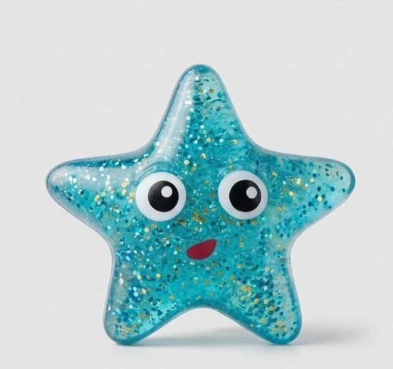 Starfish Sugar Glitter Squishy - The Sensory
