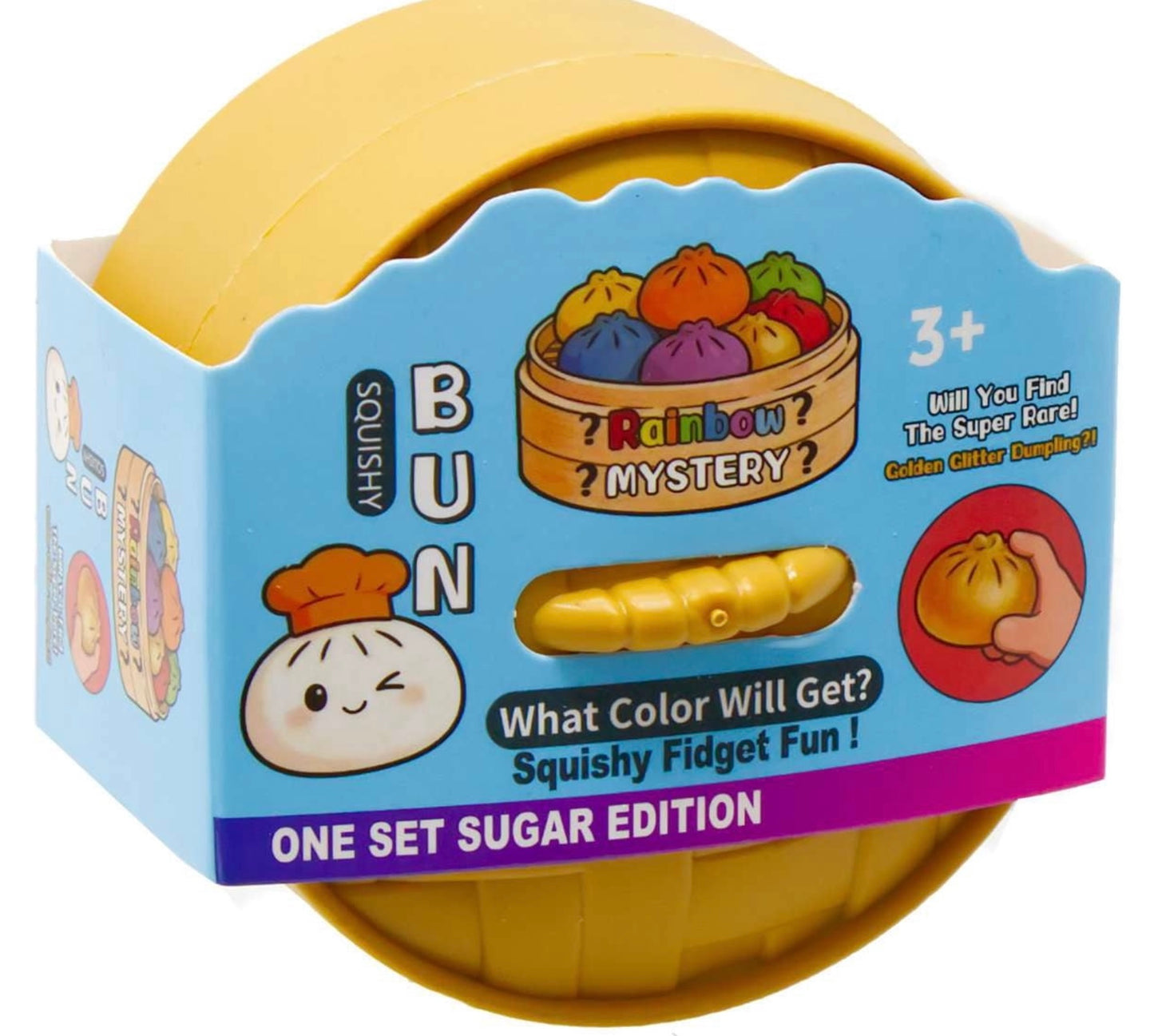 (Dumpling #13) Squishy Bun | Rainbow Mystery Dumpling Sugar Edition