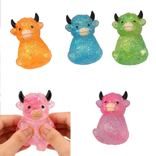 Highland Cow Glitter Sugah-Mals | Sugar Squeeze - The Sensory