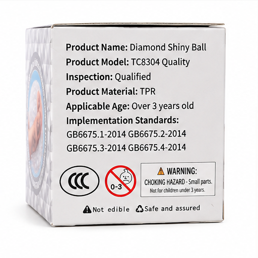 Diamond Glitter Stress Ball | Clear Maltose Squishy Fidget Toy