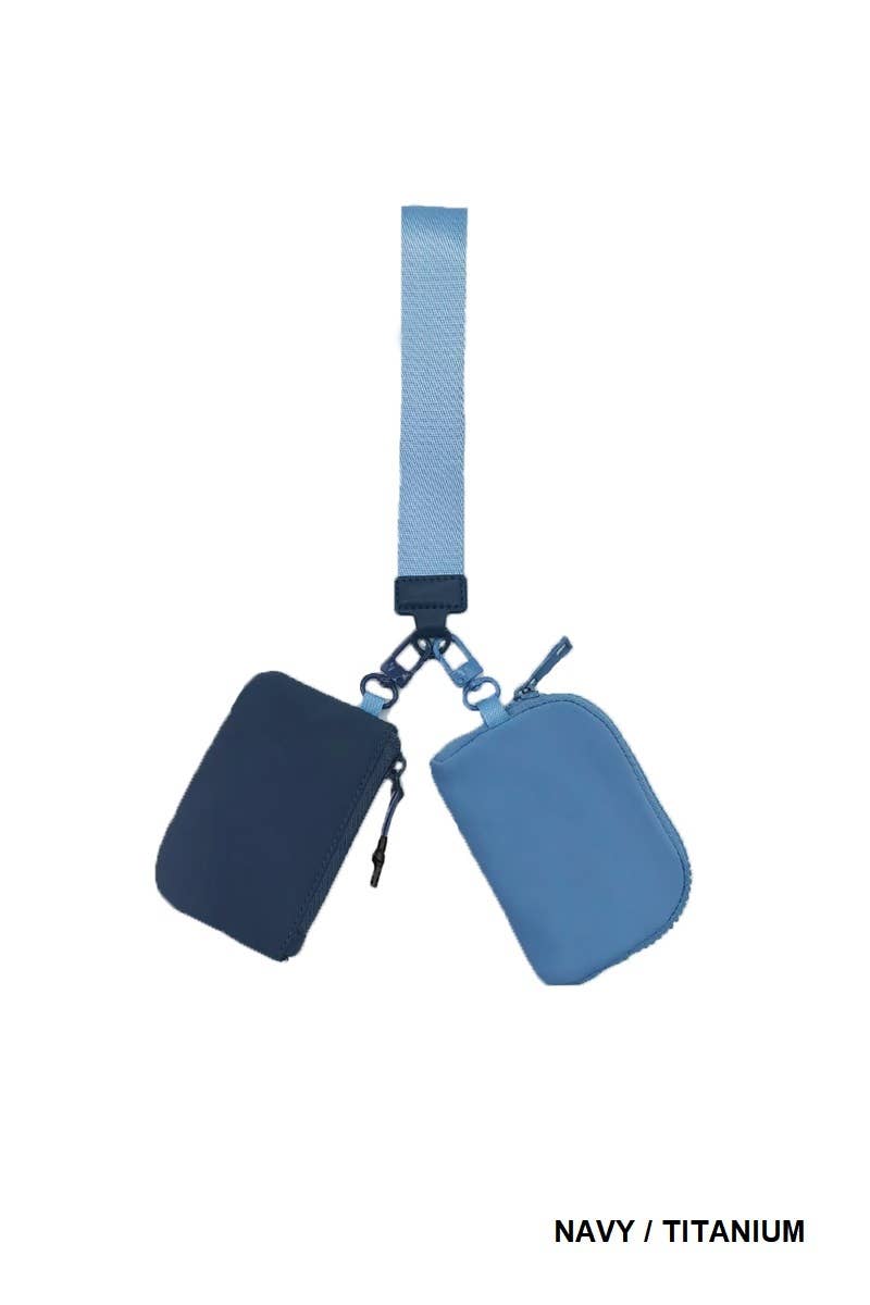 Wristlet Keychain Wallet With Dual Pouches Modest Fashion And Christian Gifts