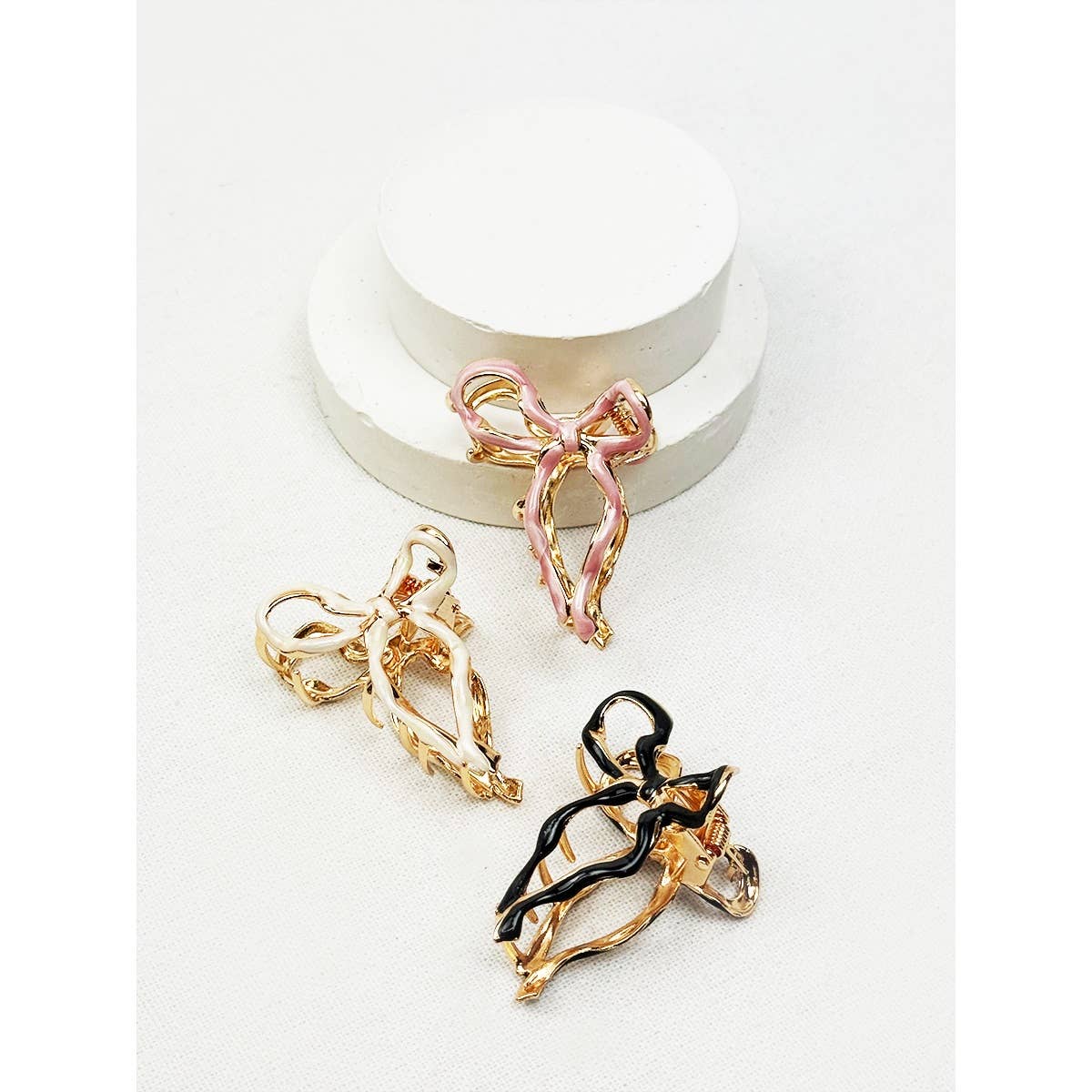 Claw Clip Bow Shape Mini Metal