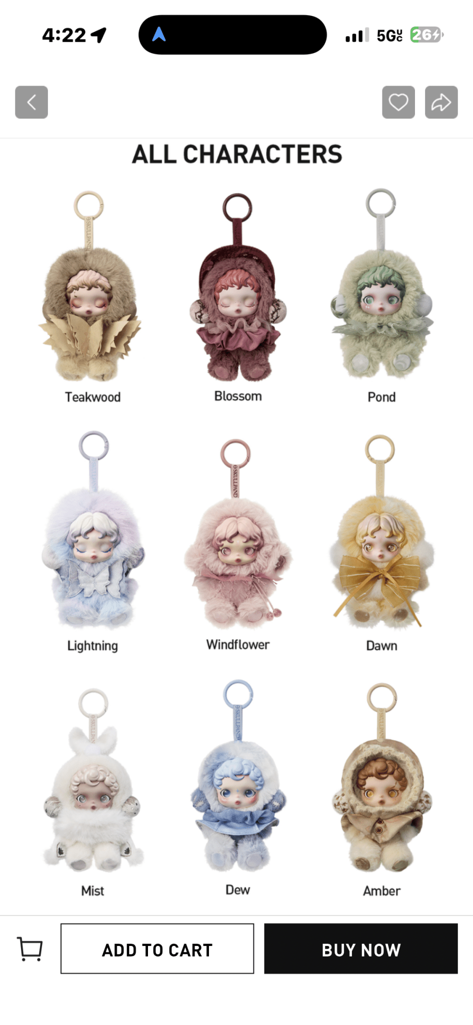 POP MART SkullPanda L'impressionnisme series plush doll pendant