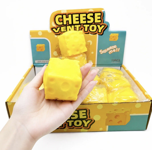 Cheese Cube Squishy Stress Reliever - The Sensory