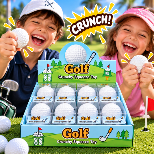 Golf Crunchy Squeeze Toy — ASMR Crunch Golf Ball Squishy - The Sensory