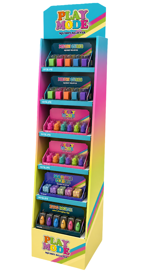 Play Mode Sensory Toys 72ct Floor Display