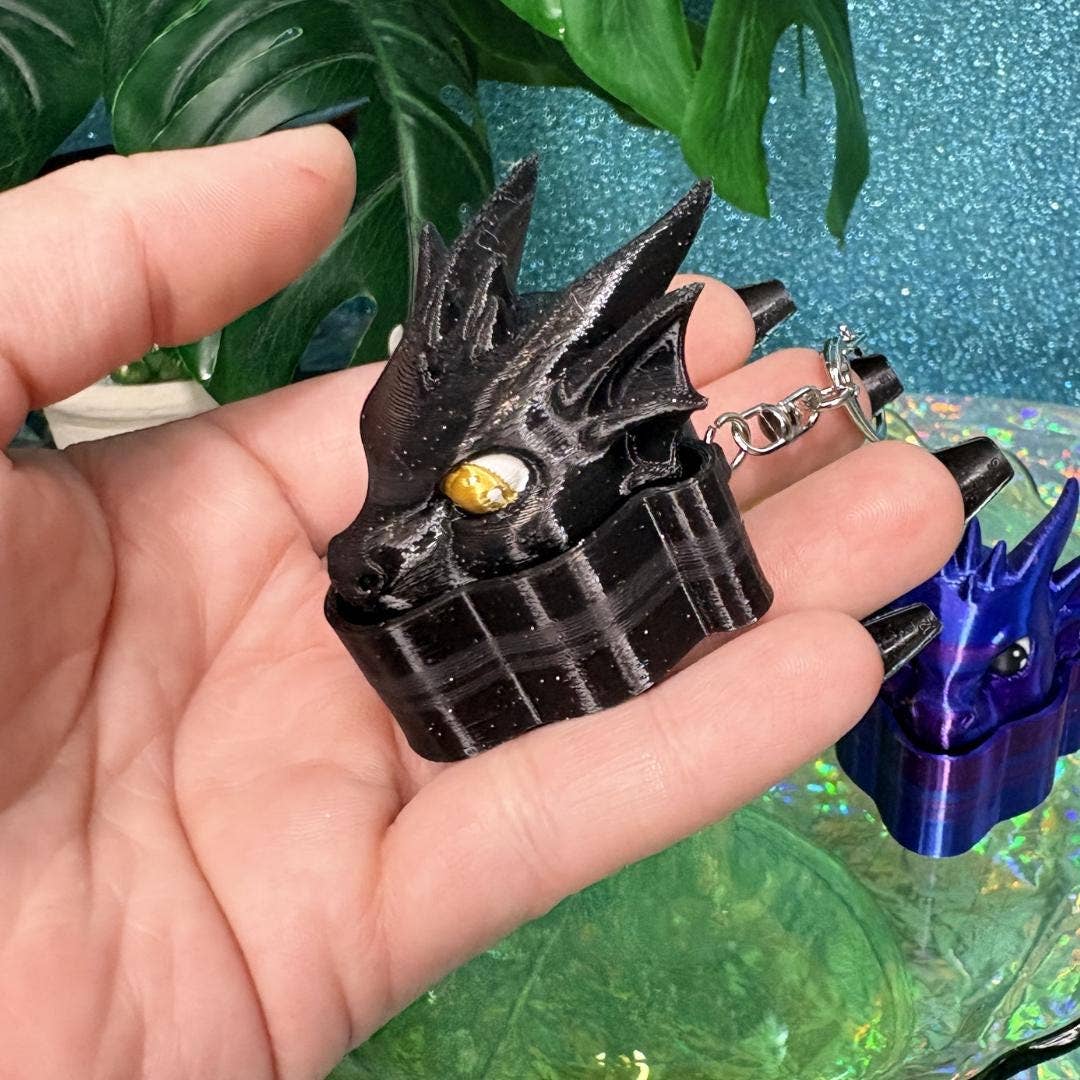 Romantasy Dragon Head Fidget Clicker