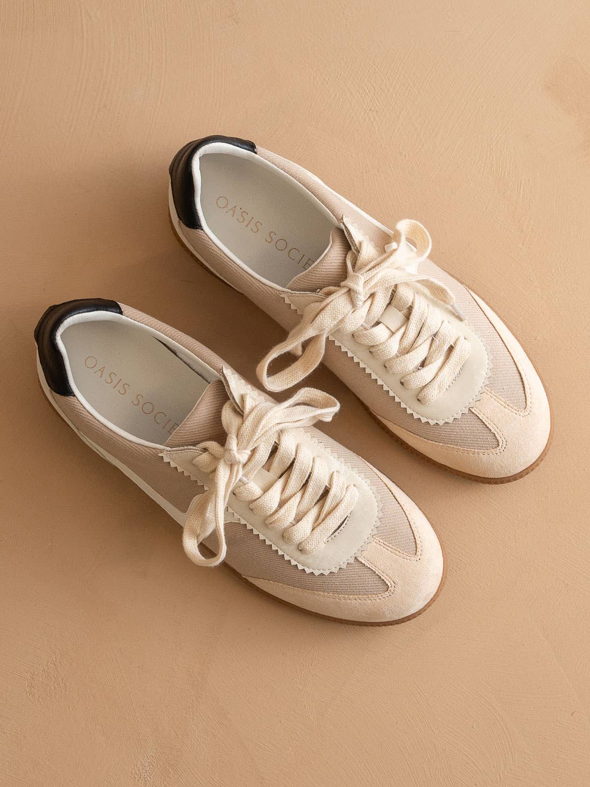 Classic Low Top Sneakers- With DreamCloud Cushion Insole- Almond