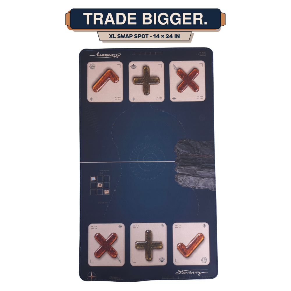 Squishy Trading Mat Swap Spots Extra Large 14x24 Fossil Field