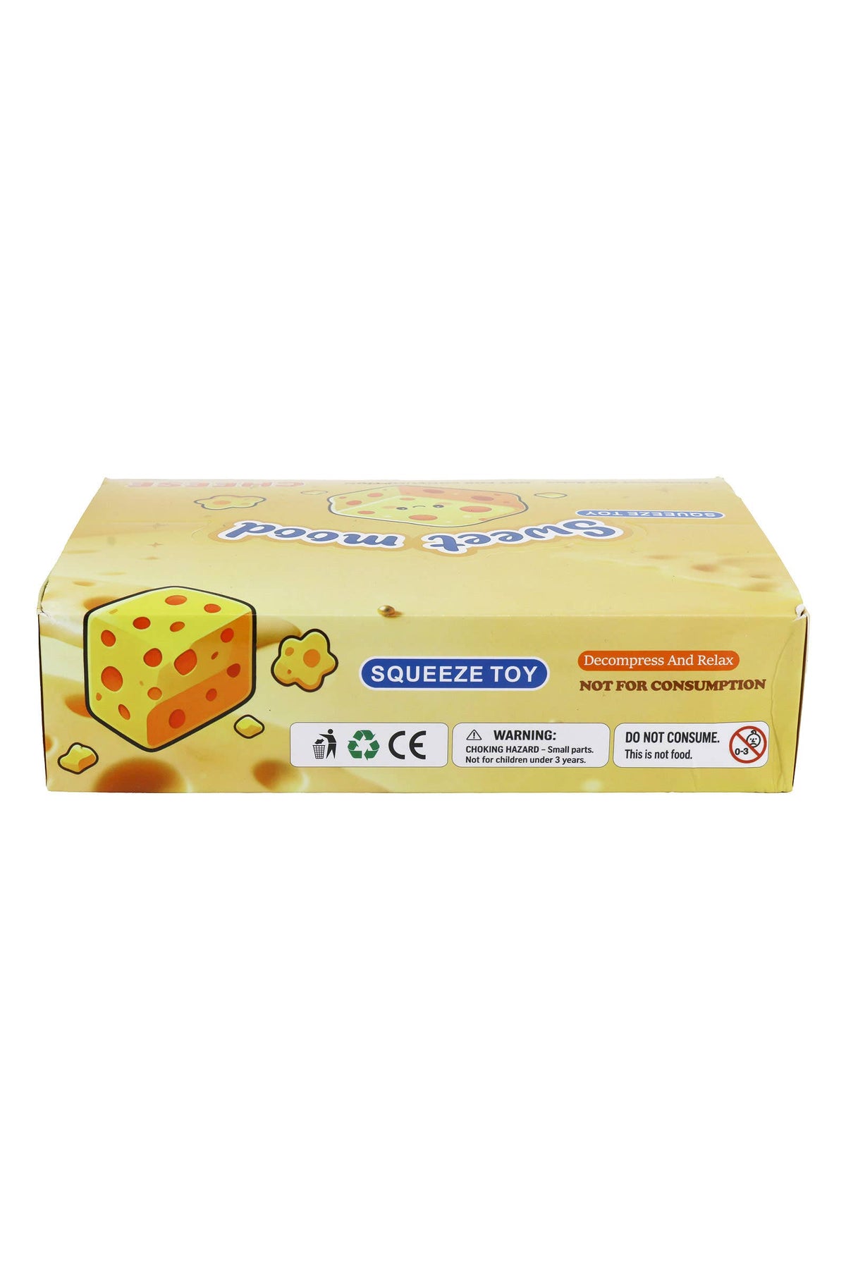 Cheese Zero Rebound TPR Crunchy Bead Slime Filled Squishy