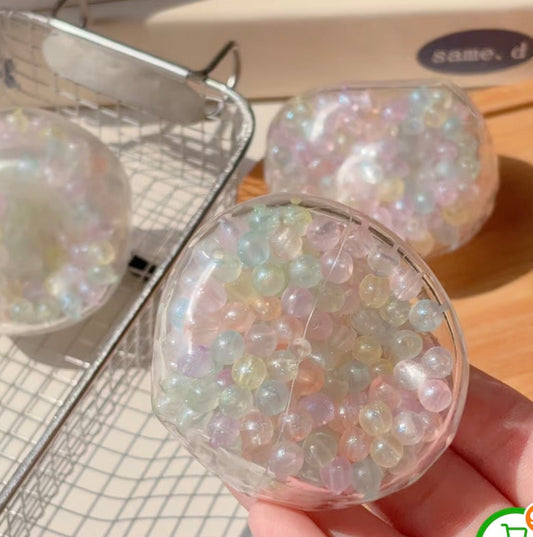 Pastel Bead Crunchy Ball - The Sensory