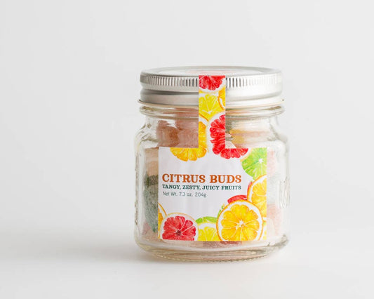 Citrus Buds Mason Jar – Tangy Assorted Citrus Treats