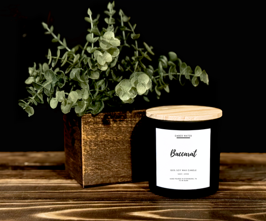 Soy Candle The Sensory Baccarat – Jasmine Saffron Cedarwood Faith-Based Gift