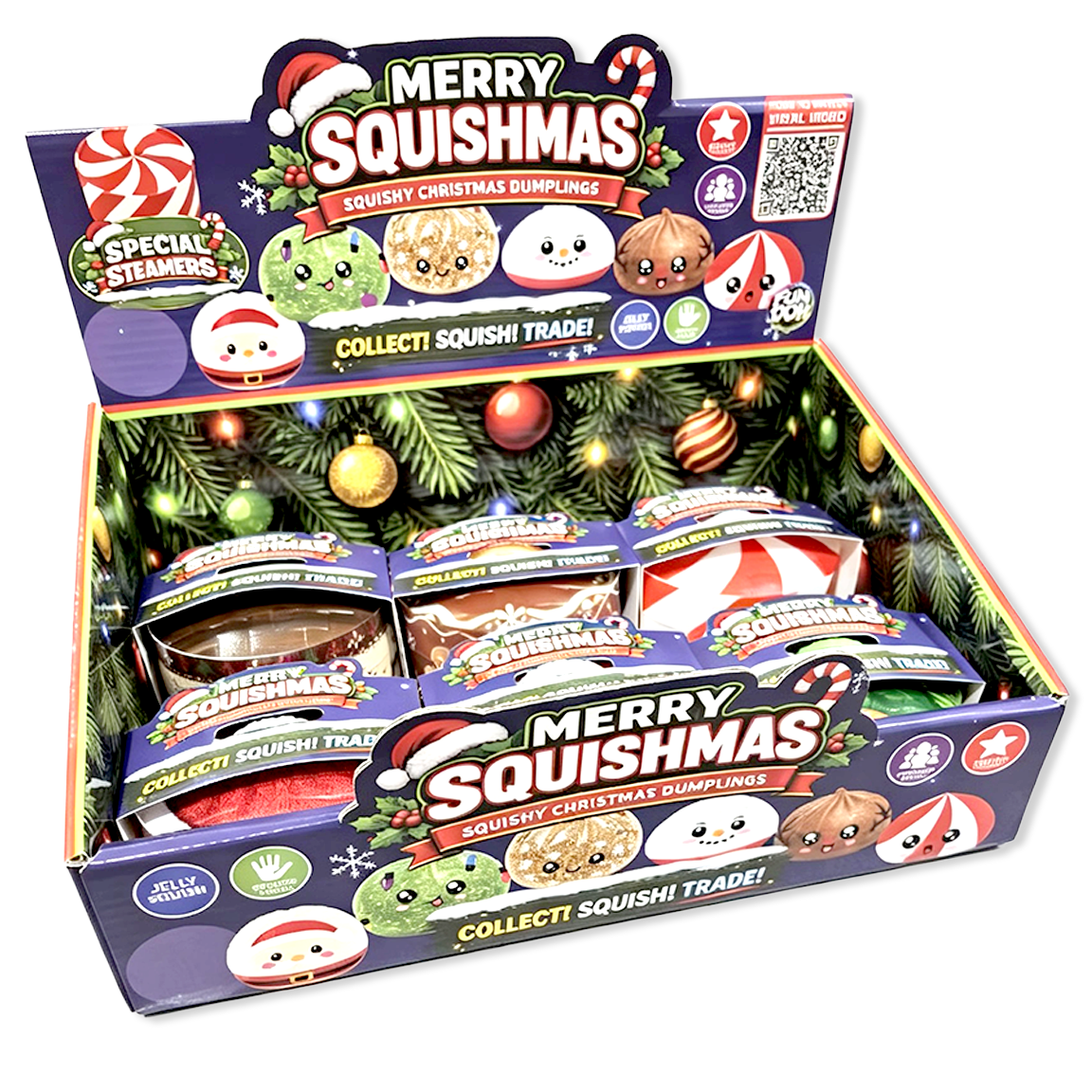Fun Doh Squishmas Dumpling Holiday Festive Squishy - The Sensory