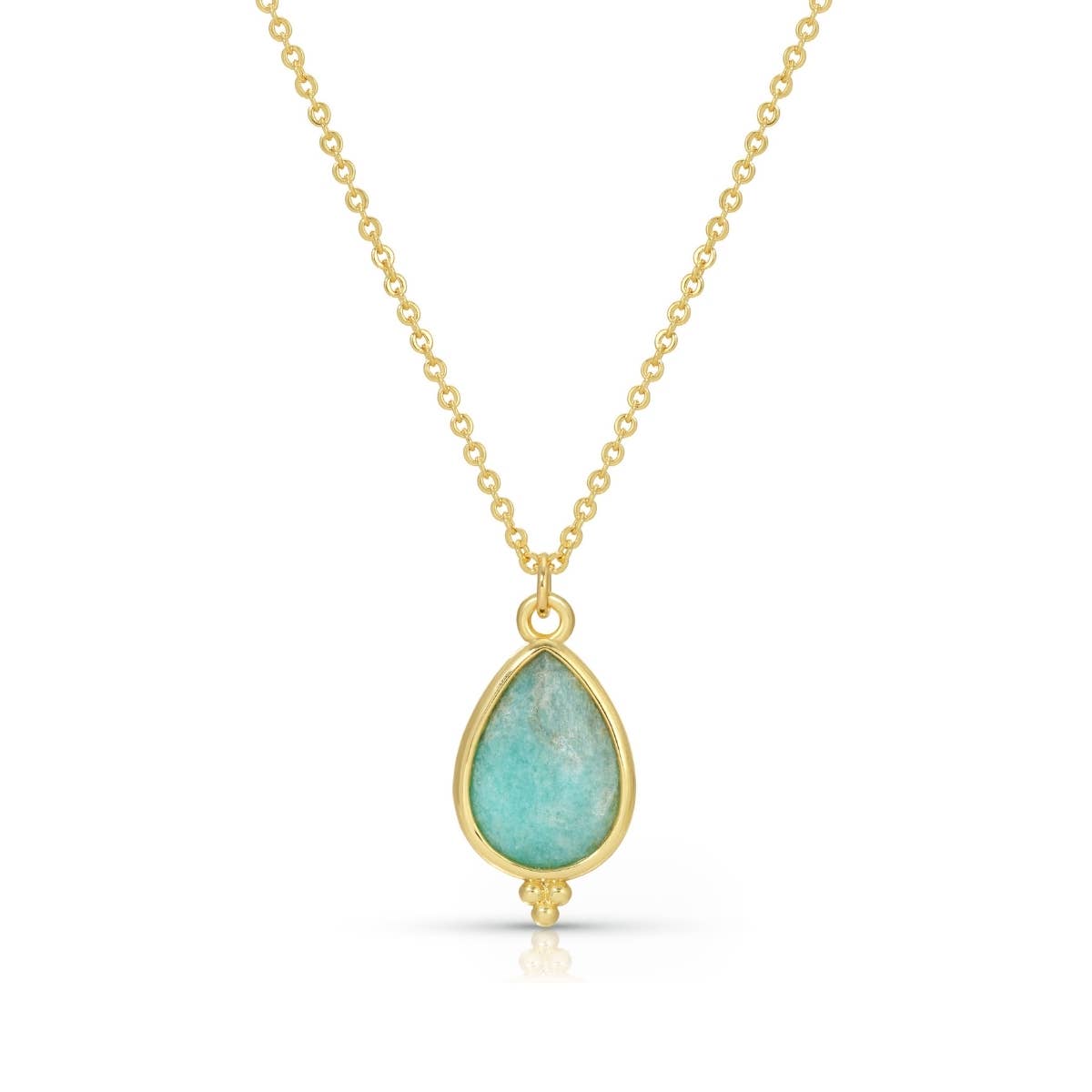 Teardrop Stone Pendant Necklace - The Sensory