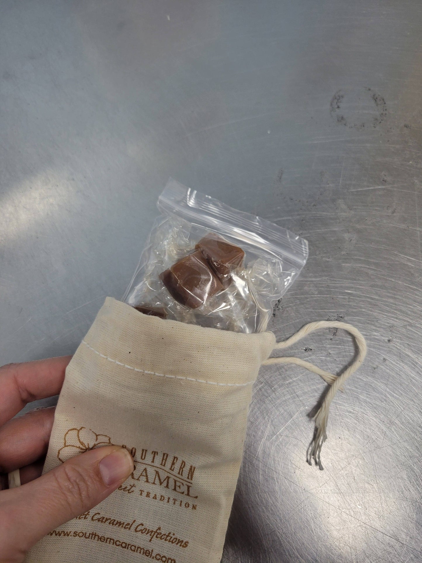 Gift Bag Sea Salted Caramel – Small Reusable Cotton Bag The Sensory