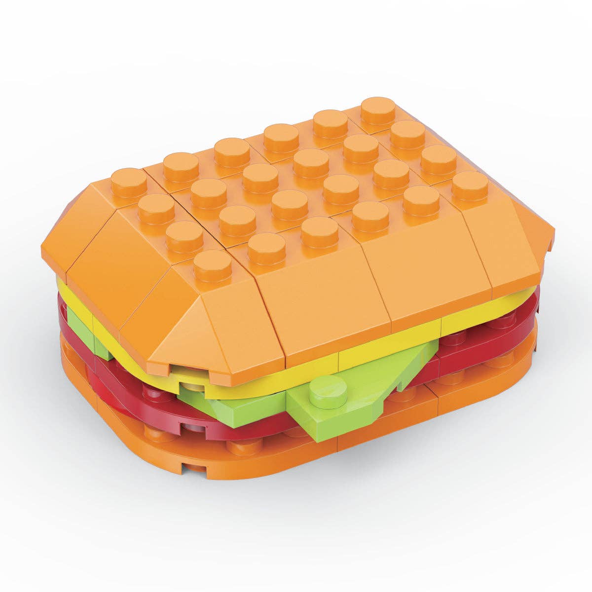 Micro Block Fast Food Set Rush Hour Burger Building For Tiny Chefs