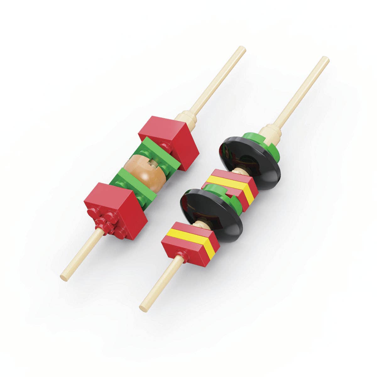 Micro Block Fast Food Set Rush Hour Burger Building For Tiny Chefs