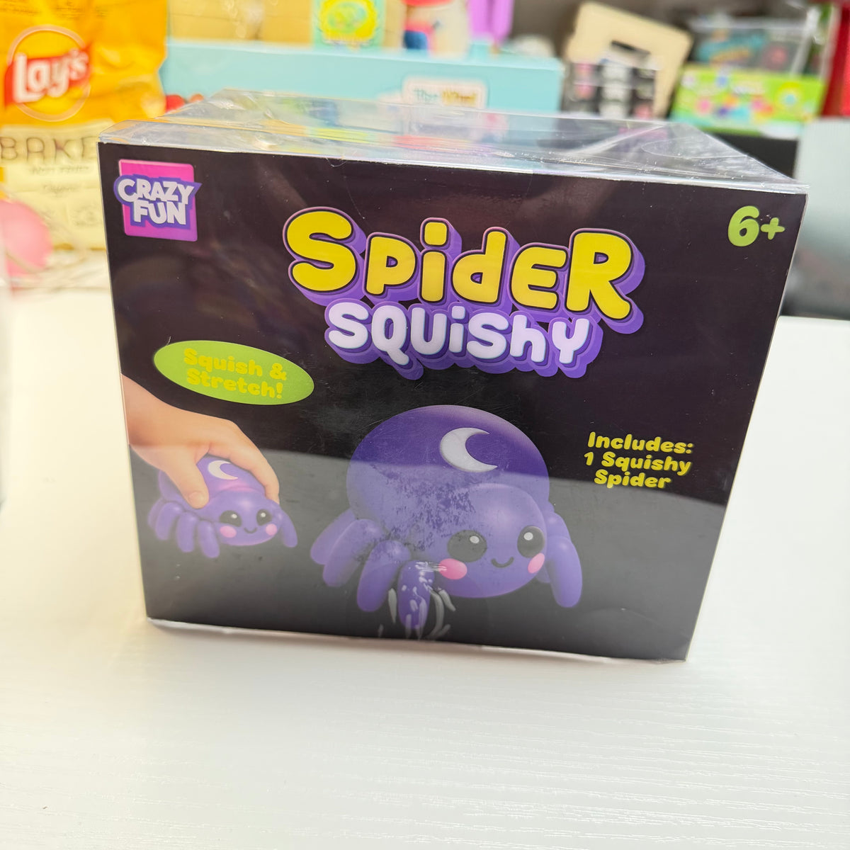 RMS Crazy Fun Jumbo Spider Squishy | Halloween Slow-Rise Squeeze Toy
