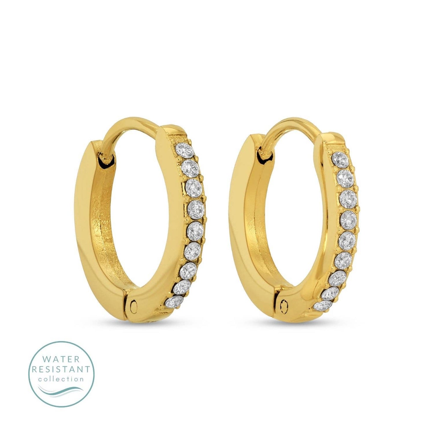 Earrings Water-Resistant Shimmer Huggies For Subtle Glam Modest Gifts For Her