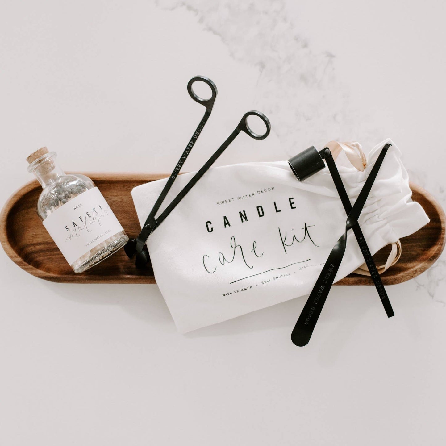 Candle Care Kit Black Matte For Home Decor Christian Gifts For Her