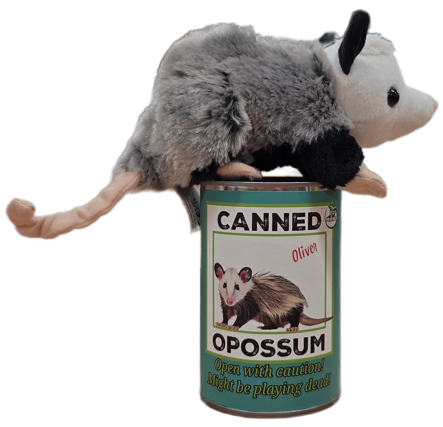 Opossum Oliver In A Can | Pop Top Plushy