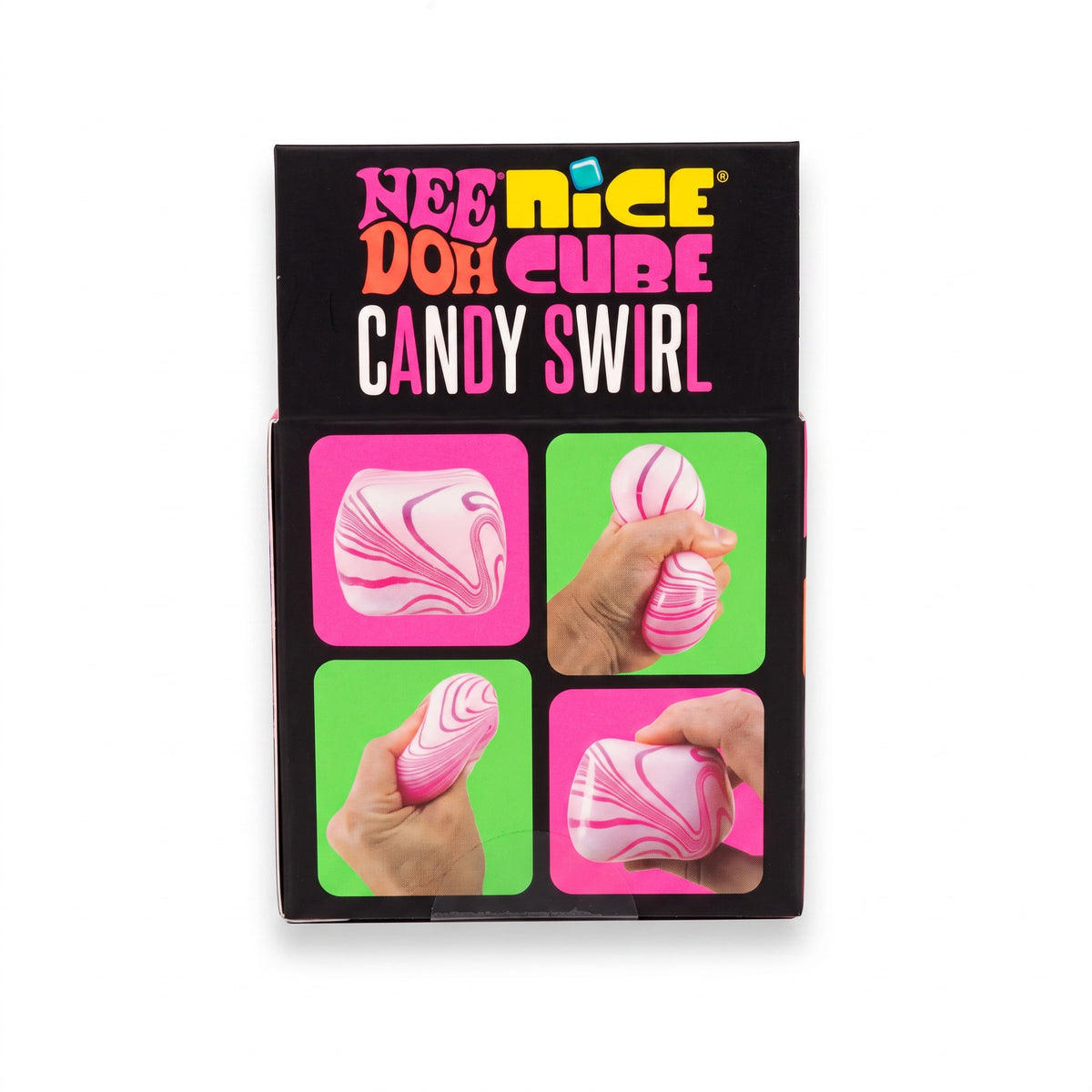 Authentic NeeDoh Nice Cube Candy Swirl squishy - The Sensory
