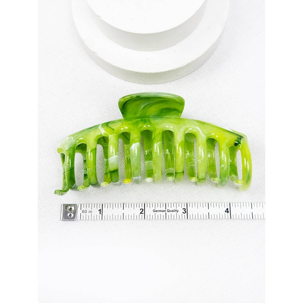 Hair Claw Clip Marbled Round Finish Assorted Colors