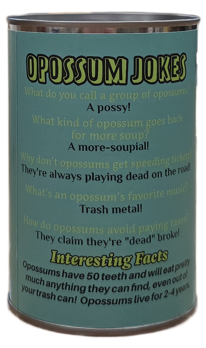 Opossum Oliver In A Can | Pop Top Plushy
