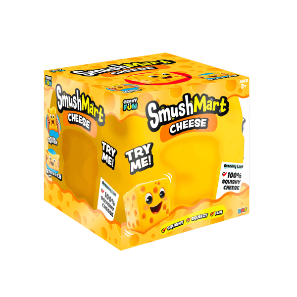 RMS® SmushMart™ Giant Cheese Block Squishy 1pc - The Sensory